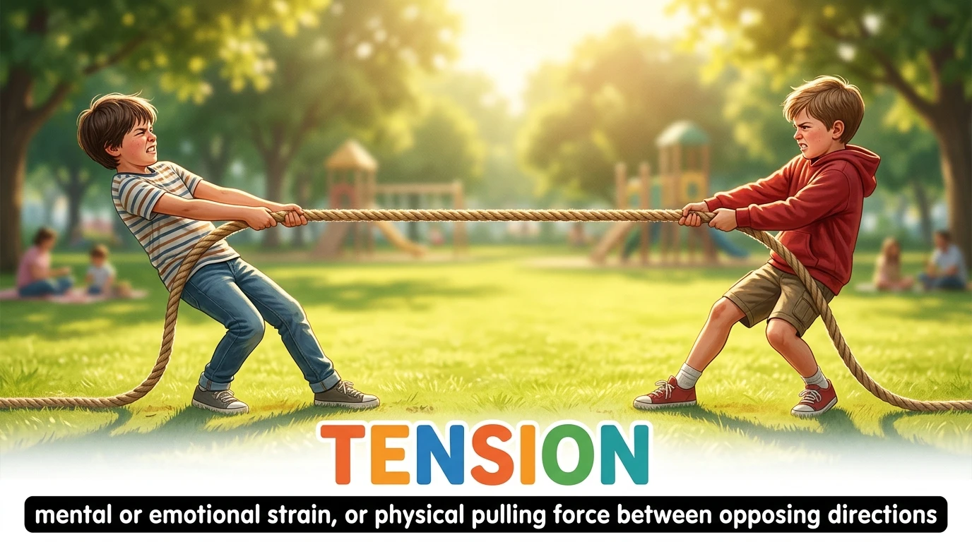 English Illustration for tension